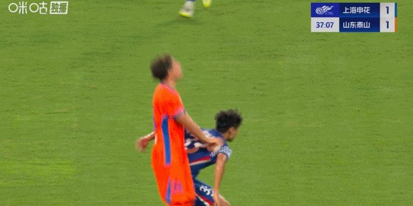 开云体育官网-中超半场：汪海健角球破门，卡扎伊双响，申花暂2-2泰山